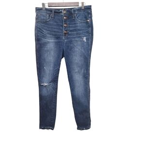 Madewell 10" High Rise Skinny Jeans Size 31